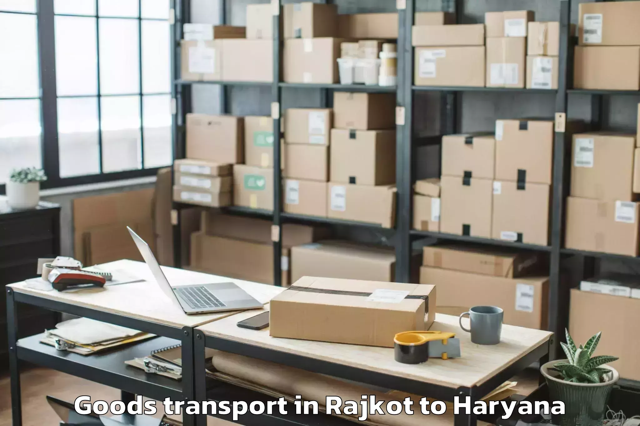 Comprehensive Rajkot to Barwala Goods Transport